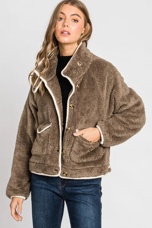 Patch Pocket Sherpa Jacket