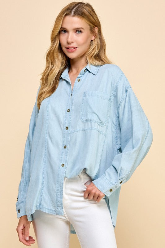 Denim Tencel Jacket