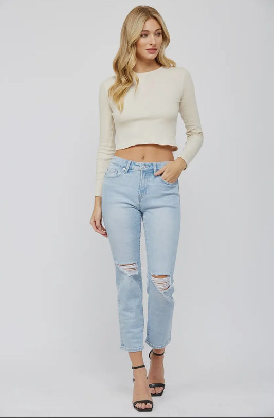 French Crop Jeans