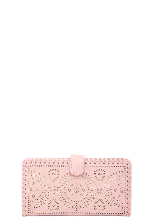 Pink Laser Cut  Wallet