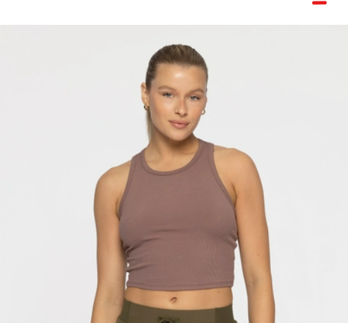 Taupe Essential Racer Tank