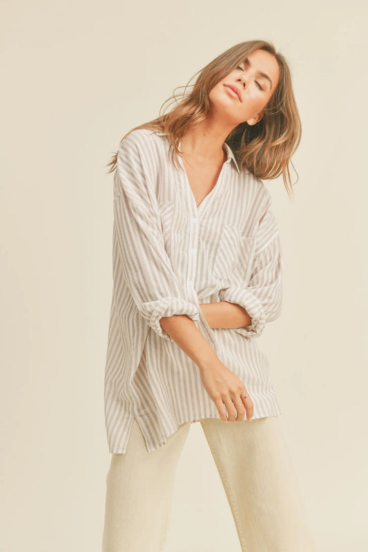 Palmer Striped  Buttondown